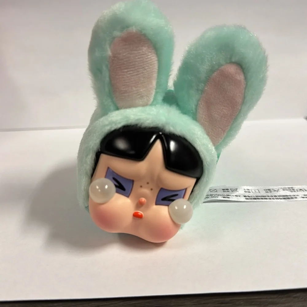 NWOT CRYBABY × Powerpuff Girls Series-Vinyl Face Plush - Bunny Buttercup - Picture 3 of 12